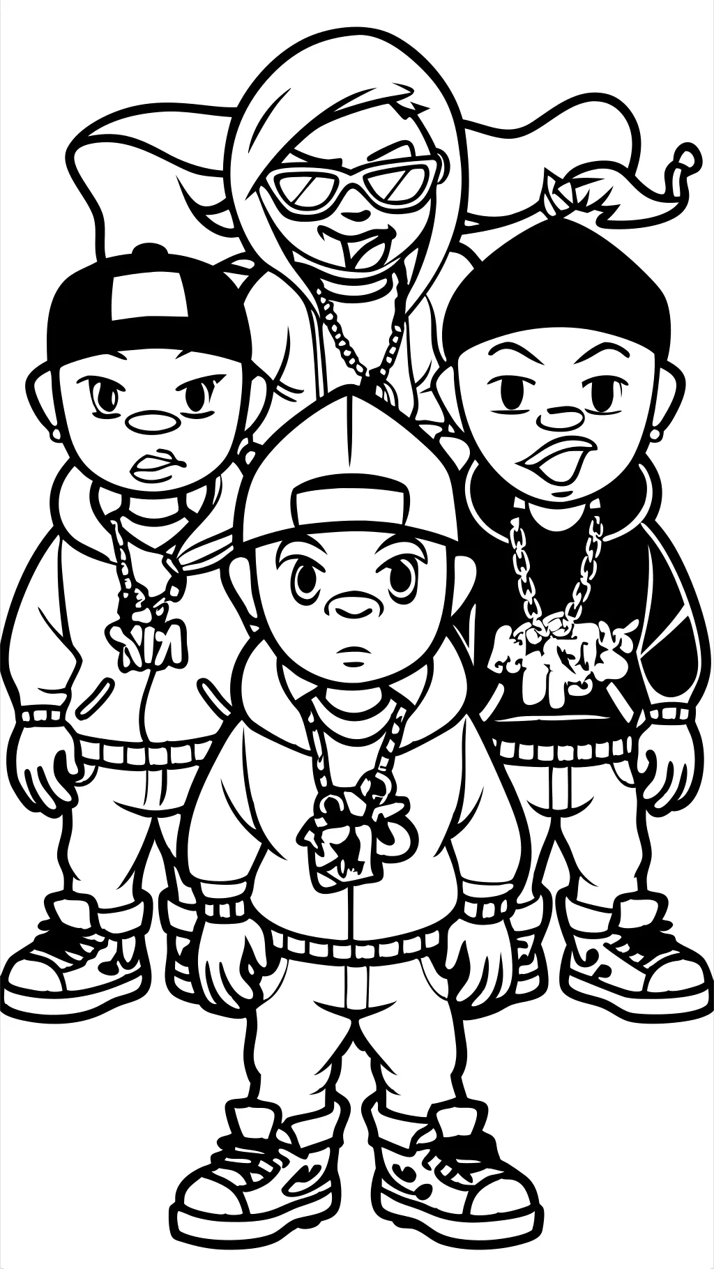 hood swag gangsta coloring pages